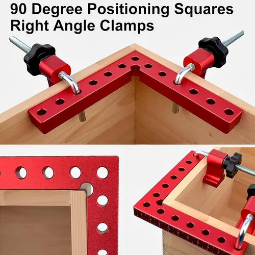 Miniatura 6 de Utoolmart Abrazaderas de ángulo recto de 90 grados, abrazaderas de esquina para carpintería de 5.5 x 5.5 pulgadas (5.5 x 5.5 in), cuadrado