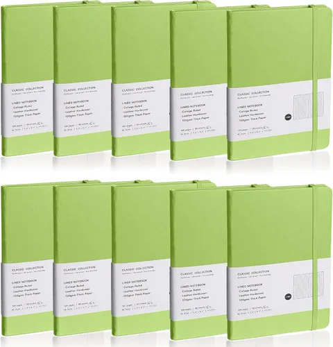 Miniatura 34 de Cuaderno rayado con tapa dura para hombres y mujeres – Cuadernos para escribir, trabajo, escuela, hogar y notas diarias, 160 páginas – Tamaño A5