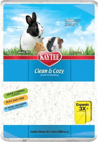 Miniatura 10 de Kaytee Clean & Cozy - Ropa de cama de papel blanco, hecha para animales pequeños, 100 litros, paquete de 2