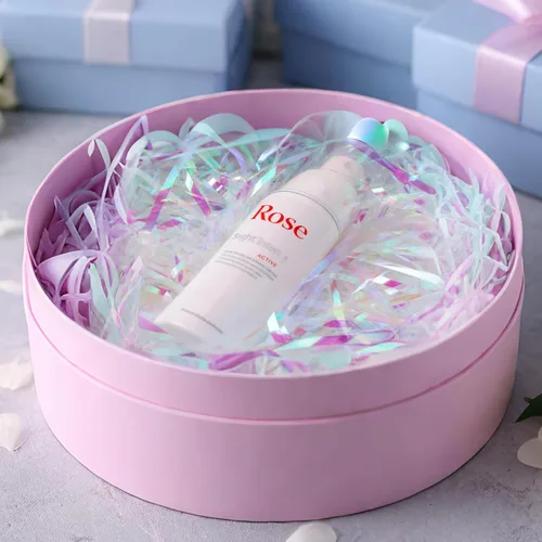 Miniatura 7 de Zwish Cesto de película iridiscente brillante de 1 libra de PP triturados y hebras de confeti arrugado triturado para envoltura de regalos