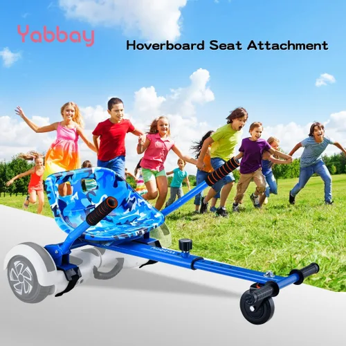 Miniatura 2 de Eco-Friendly Hoverboard Seat Attachment - Cool Seat, Swivel Wheel, Adjustable Length - Compatible with 6.5", 8", 8.5", 10" Hoverboards - Safe & Azul