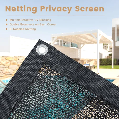 Miniatura 5 de VICLLAX Tela de Sombra de Jardín Negra al 50% Tela de Sombra Solar - Cubierta de Sombra Solar con Protección UV para Plantas, Exteriores