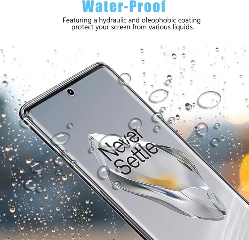 Miniatura 6 de Paquete de 2+2 protectores de pantalla de vidrio templado para OnePlus 12R + protector de lente de cámara, película de vidrio templado curvado 3D
