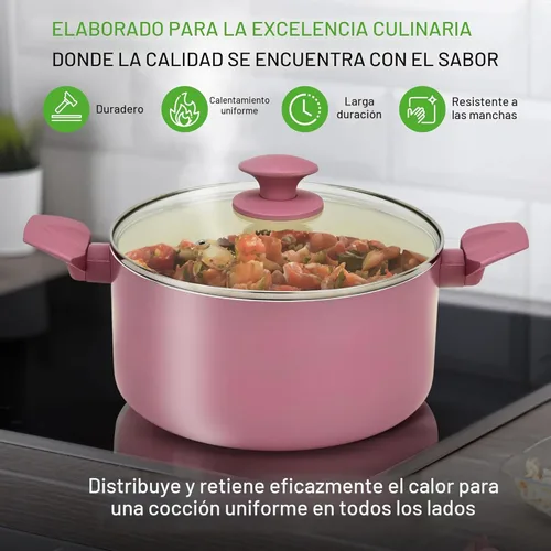 Miniatura 4 de NutriChef Juego de utensilios de cocina de 54 piezas – Juego completo de ollas y sartenes de cerámica antiadherente con utensilios, utensilios