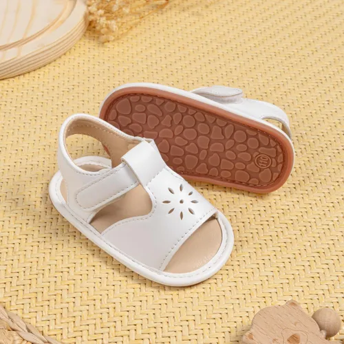 Miniatura 184 de Meckior Sandalias de verano con punta abierta y suave de piel sintética para bebés y niñas pequeñas
