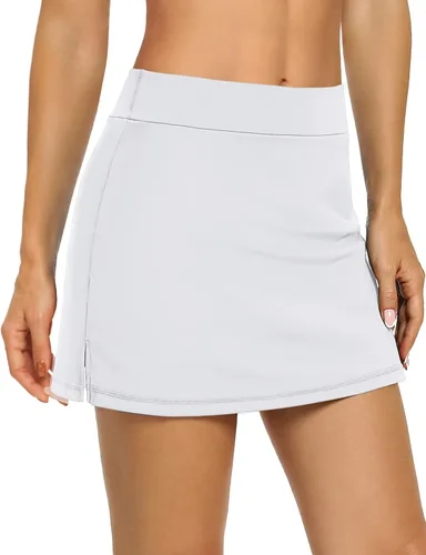 Miniatura 2 de LouKeith - Faldas pantalón para mujer, deportivas, para tenis o golf, de verano, cortas, con bolsillos, para correr y entrenar, falda con pantalón