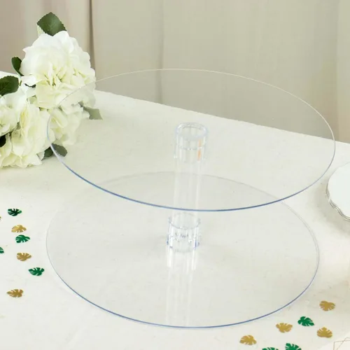 Miniatura 9 de Efavormart - Soporte para decoración de postres de 2 niveles de 18 pulgadas para cumpleaños, Navidad, fiesta, boda
