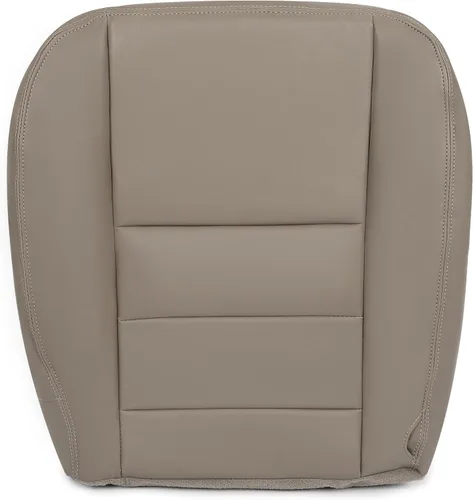 ECOTRIC Funda de asiento inferior del conductor compatible con Ford F250 F350 Super Duty Left Lariat 2002-2007, funda de cojín de repuesto de cuero