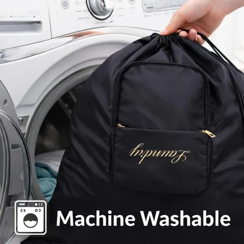Miniatura 5 de Travel Fanatics Bolsa de lavandería para ropa sucia – Bolsa de lavandería plegable de viaje para maleta, hoteles, Airbnbs, cruceros y viajes por