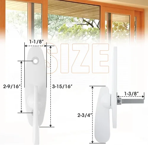 Miniatura 2 de Touri Pestillo de puerta corredera para reemplazo de cerradura de puerta corredera Andersen, piezas de repuesto para cerradura de puerta deslizante