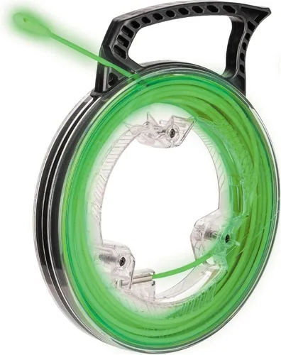 Klein Tools 50660 Cinta de Pescado que Brilla en la Oscuridad, Fibra de Vidrio con Punta de Nylon y Conector de Acero Inoxidable para Conexiones de