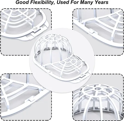 Miniatura 3 de Eiito Lavadora de sombreros para lavadora, jaula de lavado de sombreros, limpiador de sombreros para gorras de béisbol, paquete de 2 unidades, 2