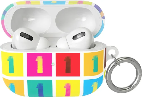 Miniatura 12 de Casely Funda compatible con AirPods Pro 1 All Smiles Funda para AirPods con adhesivo de cara sonriente