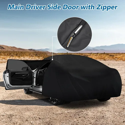 Miniatura 4 de Funda impermeable para coche para BMW Serie 3 M3 M340i 340i 335i 330i 328i 320i 2007-2023 E90 F30 G20, 210D Oxford con forro de algodón