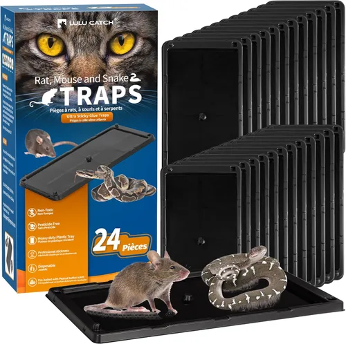 Miniatura 16 de LULUCATCH, trampas para ratones, 6 unidades de trampas grandes de pegamento para interiores para el hogar, tablas de pegamento a granel pre-cebadas