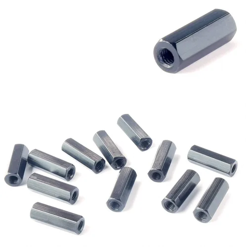 Miniatura 4 de 12 piezas M3 x 0.492 in hexagonal de aluminio separador separador longitud de la columna 0.492 in, 0.394-1.378 in disponible para carreras Drone FPV