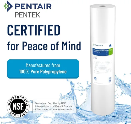 Miniatura 3 de Pentair Pentek DGD-2501-20 Filtro de Agua Big Blue, Cartucho de Repuesto de Filtro de Sedimentos de 20 Pulgadas para Toda la Casa, Polipropileno