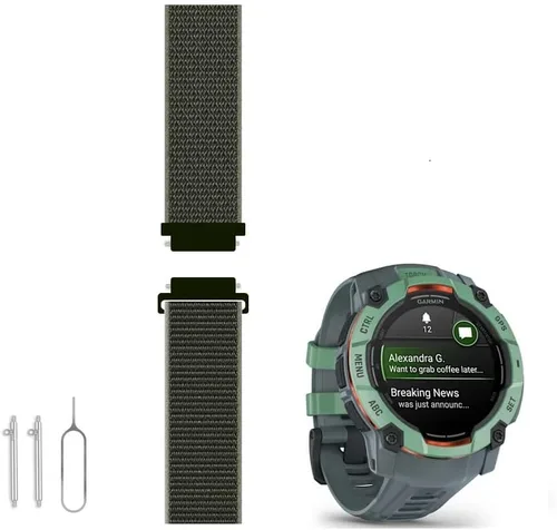 Miniatura 5 de C2D JOY Correa de nailon tejida compatible con Instinct Tactical/Esports/Surf/Camo/Solar Instinct 2/2S Reloj deportivo al aire libre Correr