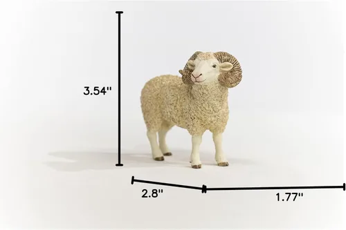 Miniatura 6 de Schleich Farm World, juguetes realistas de animales de granja para niños y niñas a partir de 3 años, figura de juguete Ram