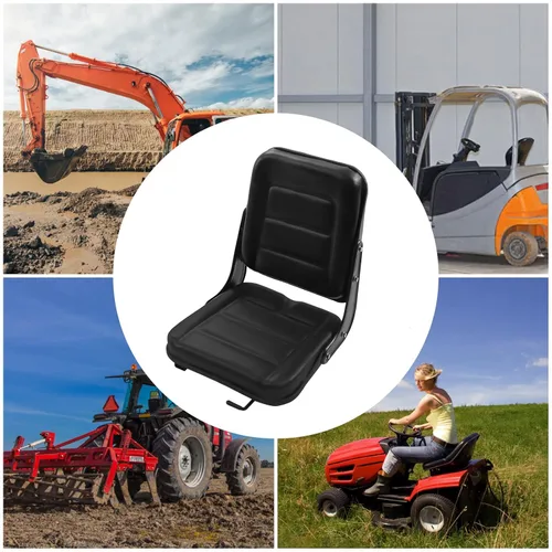 Miniatura 3 de Asiento universal para carretilla elevadora, asiento de cortacésped, asiento de suspensión para tractor, resistente a los arañazos y asiento