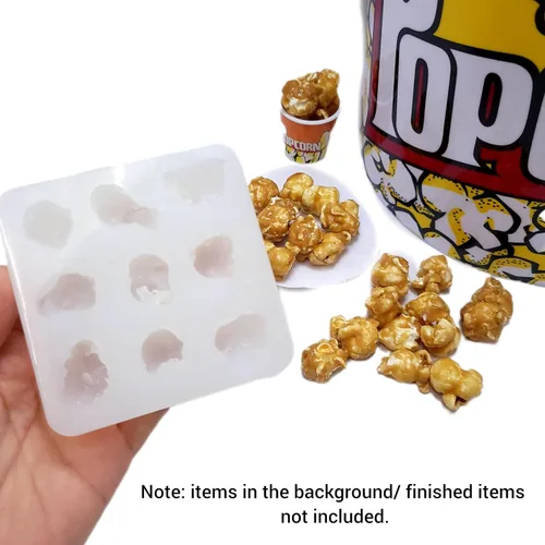 Miniatura 6 de Molde de silicona para palomitas de caramelo - Molde para hacer velas - Molde de resina - Molde de jabón - Molde flexible realista NC083