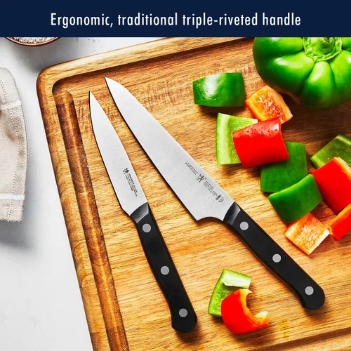 Miniatura 5 de HENCKELS Solution - Juego de 15 cuchillos ultraafilados con bloque, cuchillo de chef, cuchillo de pan, cuchillo de carne, ingeniería alemana Negro