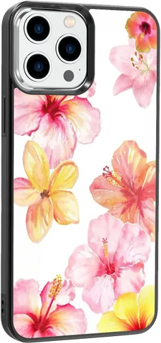 Miniatura 89 de Funda de teléfono de playa de verano a prueba de golpes y protectora con hibisco, bonitas fundas de teléfono para iPhone XR jamaica (Hibiscus Flower)