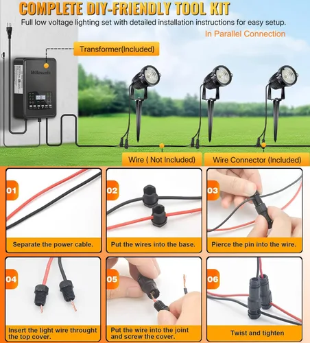 Miniatura 5 de Luces de paisaje de bajo voltaje RGB de 5 W, iluminación LED de paisaje que cambia de color, IP66 impermeable al aire libre, luz decorativa