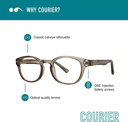 Miniatura 2 de Scojo New York Courier - Lentes de lectura con luz azul, hechos a mano, resistentes a los arañazos, para mujeres y hombres, color azul puerto