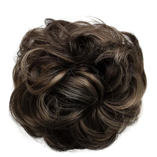 Miniatura 42 de CAISHA by Prettyshop Hairpiece Scrunchy Updo Bridal Peinado Voluminoso Ondulado Moño Desordenado Mezcla Rubio G13AL