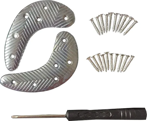 Kit de reparación de suela para zapatos y botas de hombre. Placas metálicas para talón y clavos (M30)