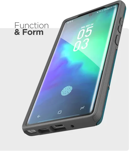 Miniatura 7 de ENCASED Funda resistente para Galaxy Note 20 (2020 Rebel Armor) de grado militar, cubierta protectora resistente (Samsung Note 20), azul turquesa
