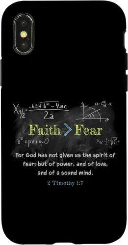 Miniatura 5 de Faith > Fear 2 Timothy 1:7 Christian Verse Math Equation Case for iPhone 17