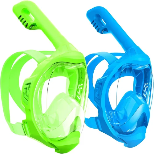 Miniatura 12 de Kids Full Face Snorkel Mask, Snorkeling Gear for Kids, Kids Scuba Mask and Snorkel, Diving Mask, Snorkeling Set, 180 Degree Panoramic View Anti-Fog