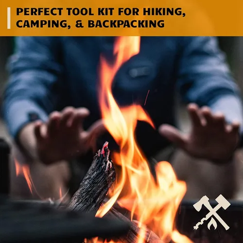 Miniatura 3 de Bushcraft Survival Cuerda de yesca y fuelles para arrancar fuego, resistente a la intemperie natural, kit de fuego de emergencia impermeable