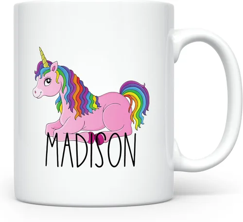 Miniatura 20 de Taza Personalizada para Niños, Niños, Niñas Taza Personalizada de Chocolate Caliente, Cacao, Café y Leche Regalo de Cumpleaños con Nombre D05