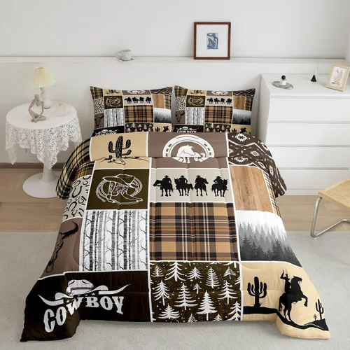 Miniatura 30 de Juego de edredón de pavo real en acuarela tamaño King, elegante y hermoso juego de ropa de cama edredón de plumas azules de 3 piezas para niños