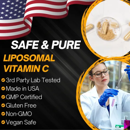 Miniatura 8 de Advanced Bionetix Suplemento de vitamina C liposomal Tecnología de absorción mejorada LipoQuil-C 120 cápsulas 1000 mg de alta dosis soluble