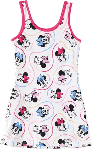 Miniatura 16 de Disney Stitch Princess Frozen Elsa Minnie Mouse - Vestido sin mangas para niñas, vestido acampanado para verano, playa, 2-9 años