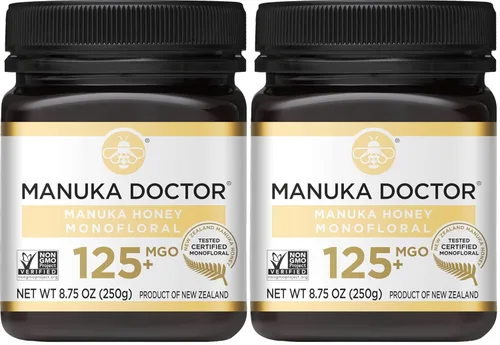 Miniatura 14 de Manuka Doctor - Monofloral de miel de manuka MGO 125+, miel de Nueva Zelanda 100% pura. Certificado. Garantizado. Crudo. Sin OMG (8.75 oz)
