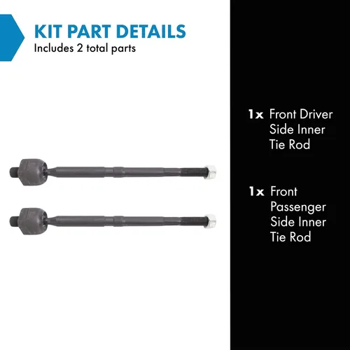 Miniatura 2 de TRQ Juego de barras de acoplamiento interiores delanteras 2 piezas compatibles con Acura RDX 2013-2018