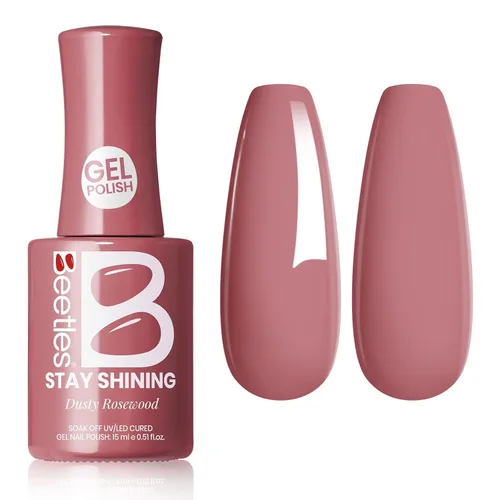 Miniatura 145 de Beetles - Esmalte para uñas en gel color rosado natural y neutro "Bella Light" para manicura permanente, para lámpara led, apto para todas