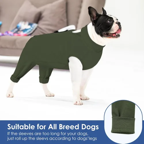 Miniatura 5 de AOFITEE Manga de recuperación para perros extra pequeños, para patas traseras, traje de recuperación para perros hembras machos, antilamidas, manga