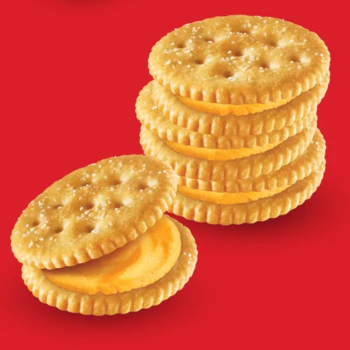 Miniatura 5 de RITZ Galletas tipo sándwich de queso, aperitivos para el almuerzo, 20 paquetes de bocadillos (6 galletas por paquete)