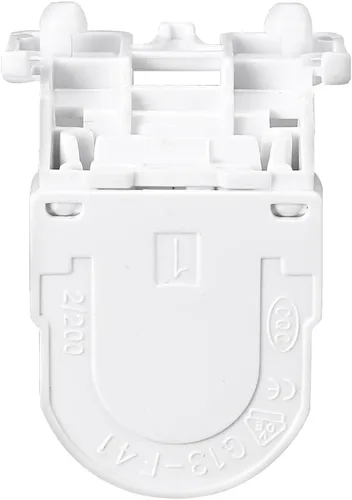 Miniatura 6 de uxcell 8 unids T8 luz fluorescente titular G13 base no derivada sola cabeza lámpara zócalo AC 250 V 2A para tubo fluorescente LED
