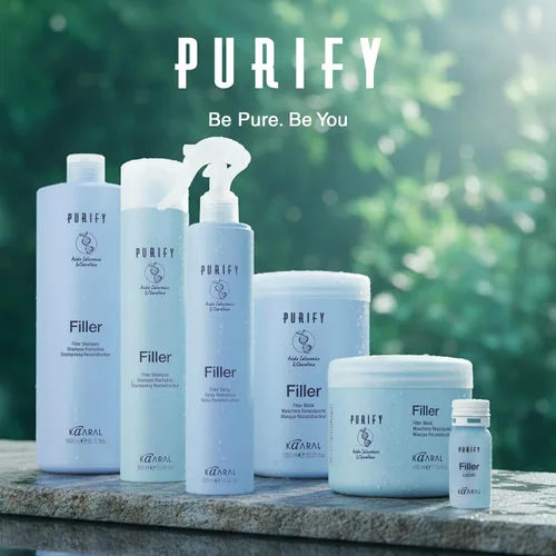 Miniatura 6 de Kaaral Purify Filler Shampoo - Fórmula fortalecedora y voluminizadora para mujeres y hombres - Cuidado del cabello espesante para una apariencia más