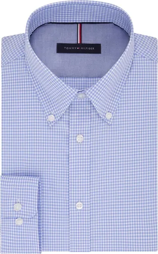 Miniatura 4 de Tommy Hilfiger Camisa de vestir para hombre, ajuste delgado, sin planchado, guinga