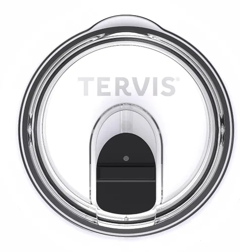 Miniatura 2 de Tapa deslizante Tervis fabricada en Estados Unidos para taza de viaje de doble pared aislada mantiene las bebidas frías y calientes, se ajusta a 12