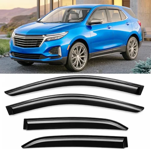 Miniatura 55 de Protectores de lluvia adhesivos 2017-2022 para Honda CR-V Viseras deflectoras de ventana lateral LX EX EX-L Touring 3D onduladas estilo JDM CRV