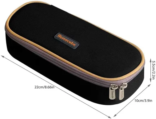 Miniatura 3 de Homecube Estuche para lápices de gran capacidad, impermeable, estuche Oxford para bolígrafos de maquillaje, bolsa de papelería duradera, soporte
